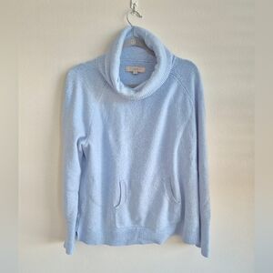 LOFT Sky Blue Turtle Neck Sweater with Pouch